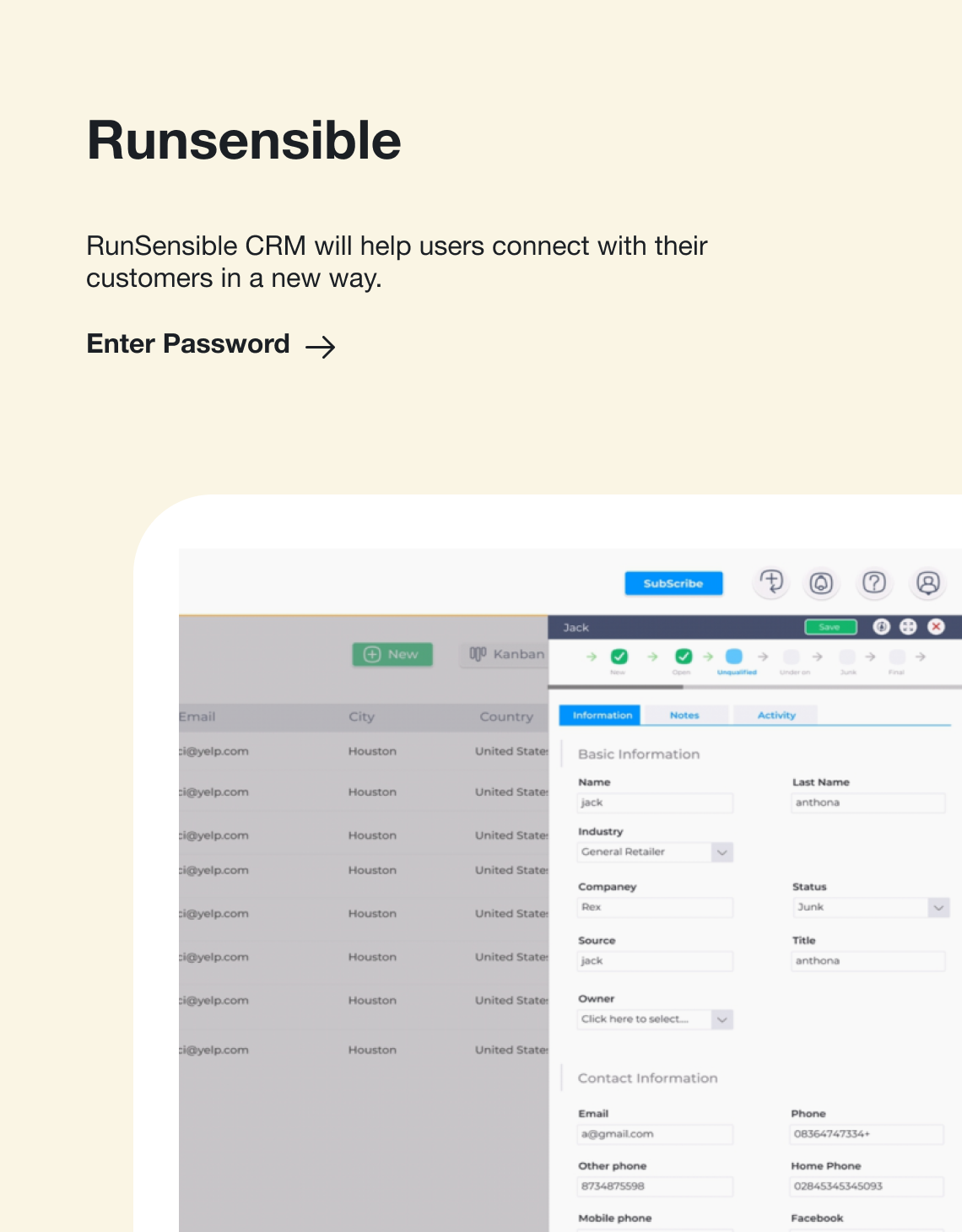 Runsensible project